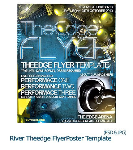 River Theedge FlyerPoster Template