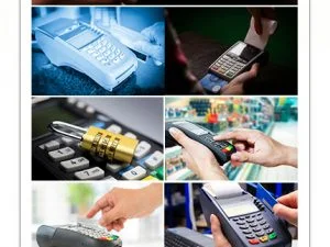 Stock Image Color Image Of A POS And Credit Cards