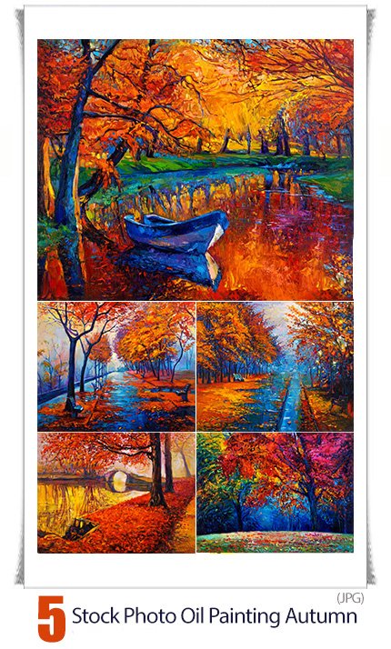 Stock Photo Oil Painting Autumn