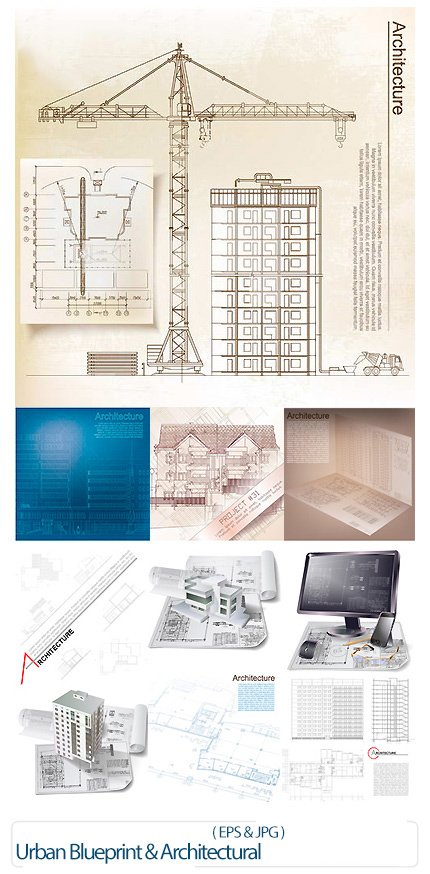 Urban Blueprint And Architectural Backgrounds