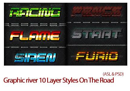photoshop Layer Styles On The Road