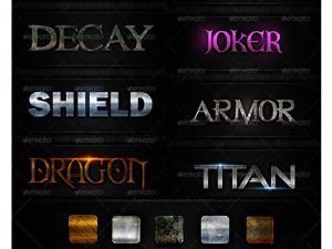 10 Premuim Metal And Grunge Text Effects