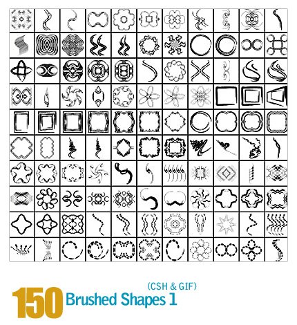 Brushed Shapes 01