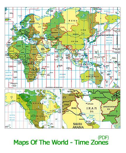 Maps Of The World Time Zones
