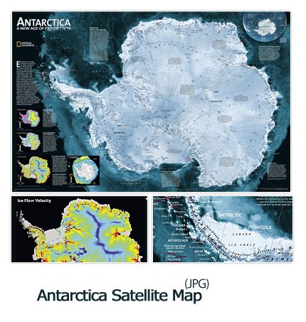 Antarctica Satellite Map
