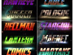 Blockbuster Heroes Style Text Effects