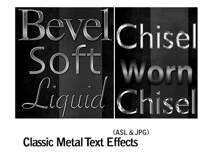Classic Metal Text Effects