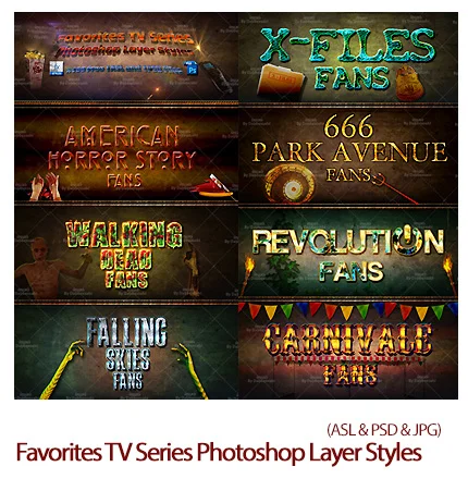 Favorites TV Series Photoshop Layer Styles