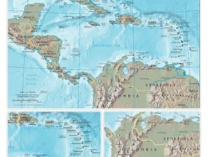 Map Central America