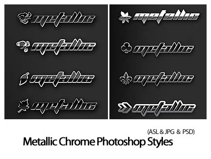 Metallic Chrome Photoshop Styles