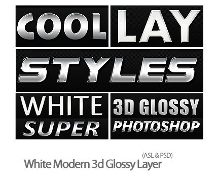 White Modern 3d Glossy Layer