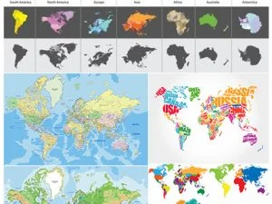 World Maps Vector