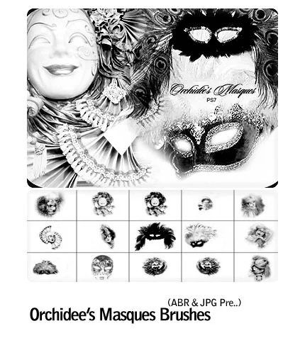 Orchidees Masques Brushes