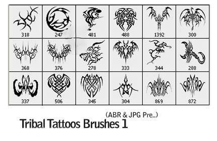 Tribal Tattoos Brushes 01
