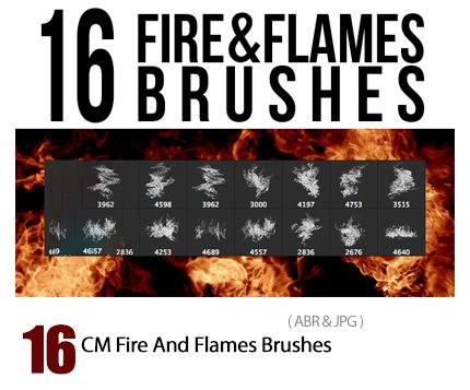 CM 16 Fire And Flames Brushes