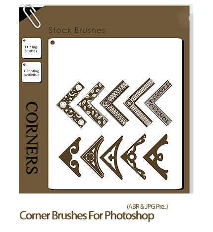 Corner Brushes For Photoshop