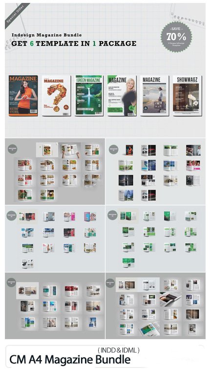 CreativeMarket A4 Magazine Bundle
