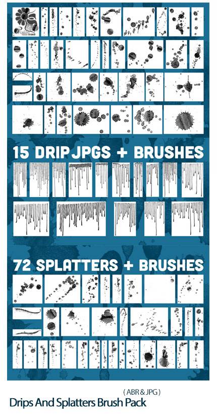 Drips And Splatters Brush Pack