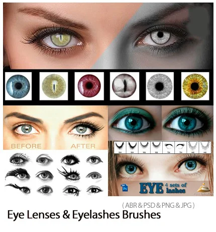 download eye lenses brush photoshop