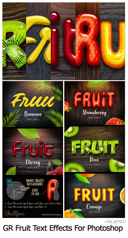 Fruit Text Effects For Photoshop