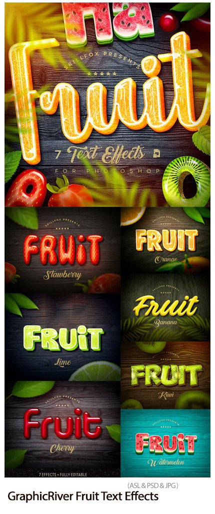 Fruit Text Effects