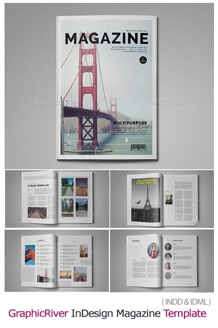GraphicRiver InDesign Magazine Template