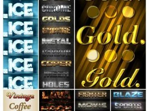 Great Collection Of Premium Photoshop Text Effects