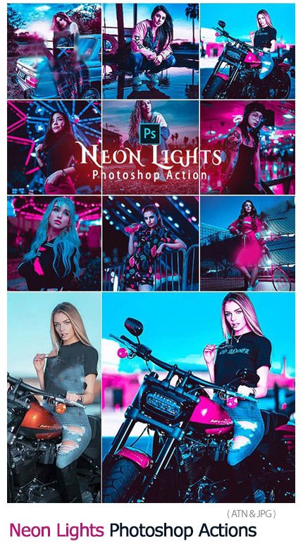 Neon Lights Photoshop Actions