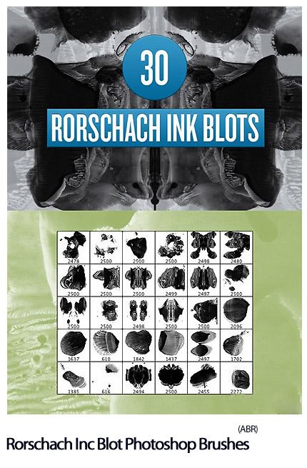 Rorschach Inc Blot Photoshop Brushes