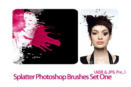 Splatter Photoshop Brushes Set One