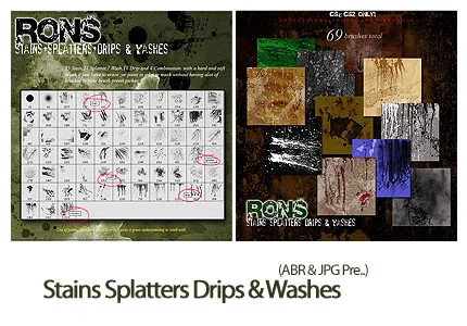 Stains Splatters Drips Washes