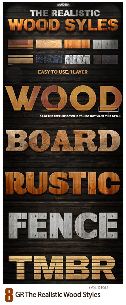 The Realistic Wood Styles