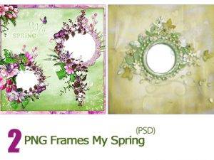 2 PNG Frames My Spring