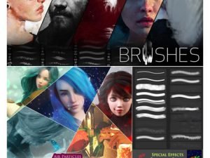 Art And Painting Photoshop Brushes Collection