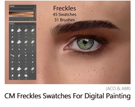 CM FrecklesSwatches For Digital Painting