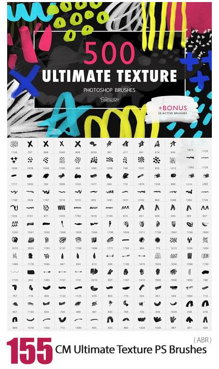 CM Ultimate Texture 500 PS Brushes