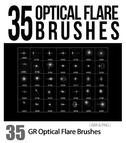 Graphicriver 35 Optical Flare Brushes