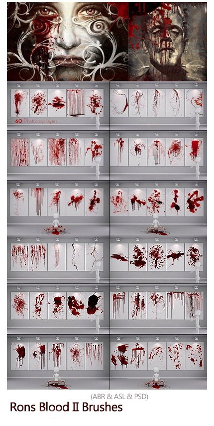 Rons Blood II Brushes