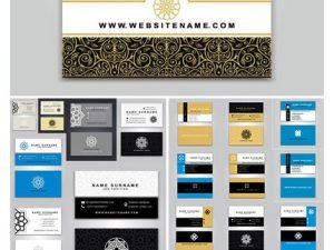 Business Cards Islamic Creative Design Vector
