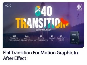 Flat Transition For Motion Graphic In After Effect
