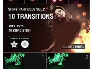 MotionElements 4K Shiny Particles Transition vol 2