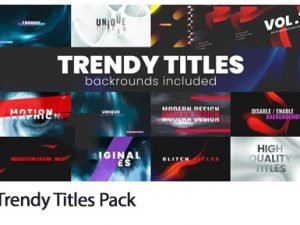MotionElements Trendy Titles Pack