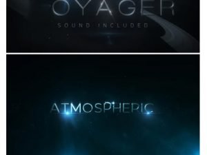 planet logo reveal and atmospheric particles titles