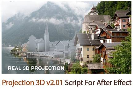 projection 3d script for after effect