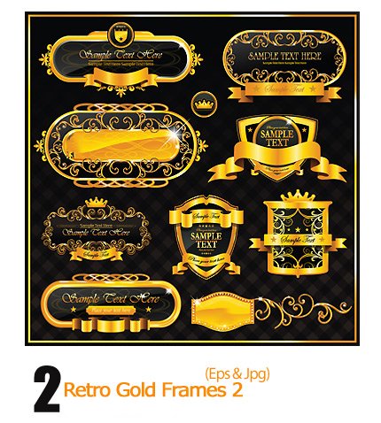 Retro Gold Frames 02