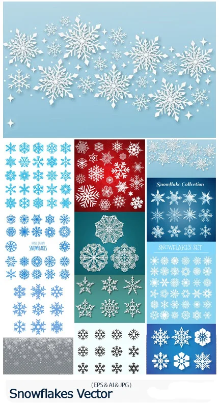 Snowflakes Vector Collection