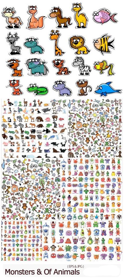 Various Monsters And Of Animals