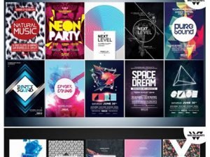 CM 40 Minimal Electro Flyer Templates