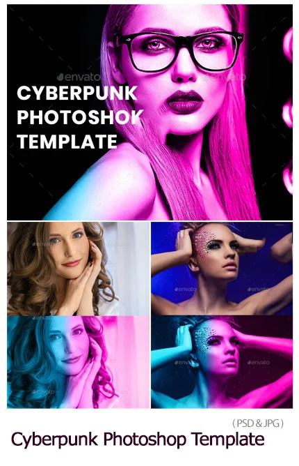 GraphicRiver Cyberpunk Photoshop Template