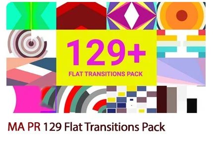 MotionArray 129 Flat Transitions Pack Premiere Pro Templates